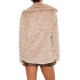 Quilted Notched Faux Fur Coat Quilted Notched Faux Fur Coat