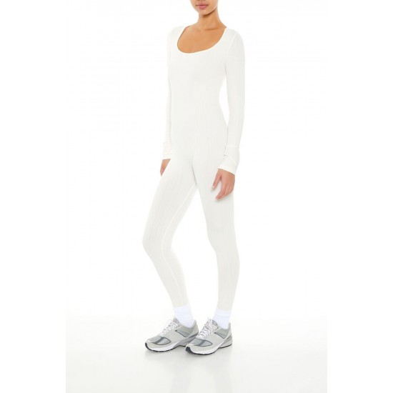 Scoop Ribbed Knit Jumpsuit
