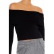 Ribbed Off-the-Shoulder Sweater Ribbed Off-the-Shoulder Sweater