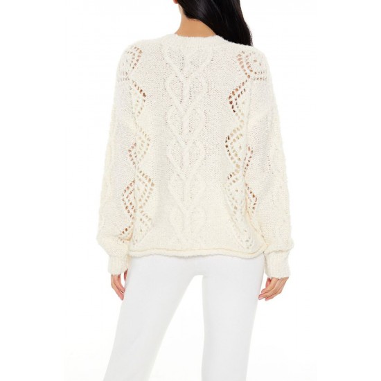 Bow Open-Knit Sweater