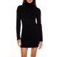 Turtleneck Mini Sweater Dress
