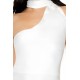 Wraparound Halter Mini Slip Dress