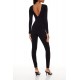 Fitted Open-Back Jumpsuit Fitted Open-Back Jumpsuit
