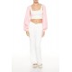 Balloon-Sleeve Shrug Sweater