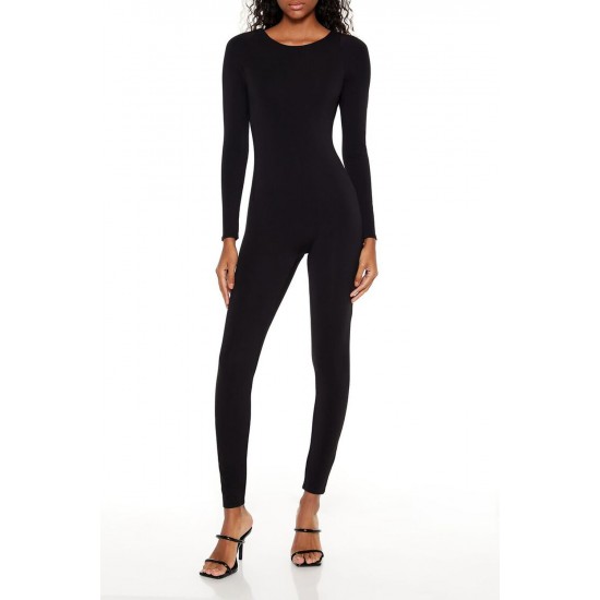 Fitted Open-Back Jumpsuit Fitted Open-Back Jumpsuit