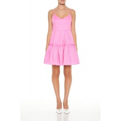 Pleated Flounce Cami Mini Dress